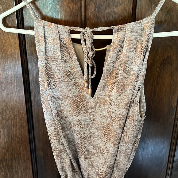 White House Black Market SP Brown/Grey/Taupe Dress - Picture 6 of 6